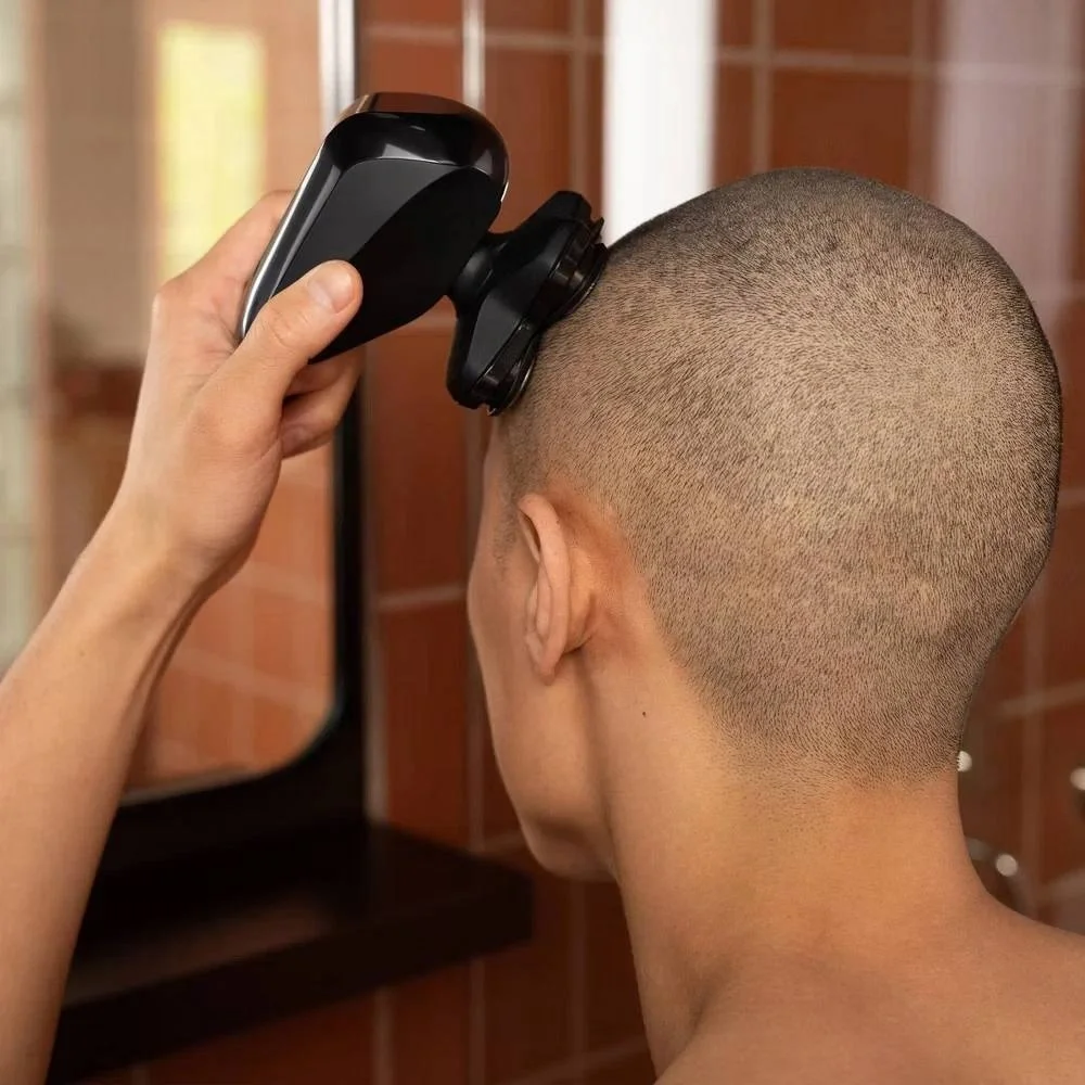 New!‎ MANSCAPED Dome Shaver PRO Essentials Kit Bald Head Electric Razor 5 Blade